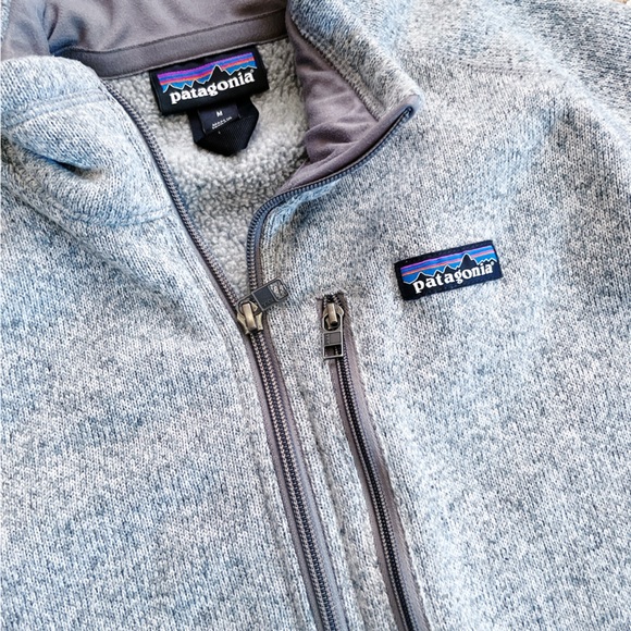 Patagonia Light Gray Fleece Pullover Quarter Zip Fleece – Women’s Medium - Picture 3 of 8